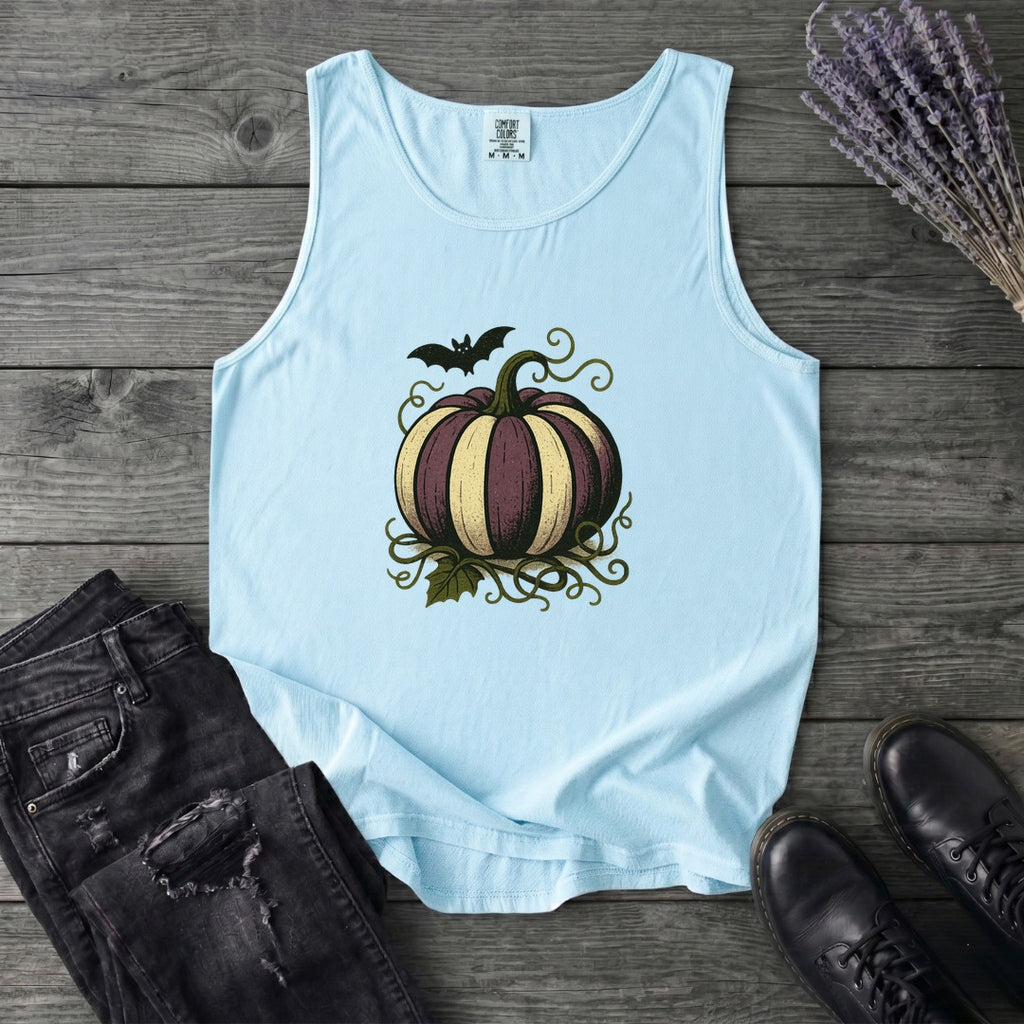 Striped Pumpkin Tank Top