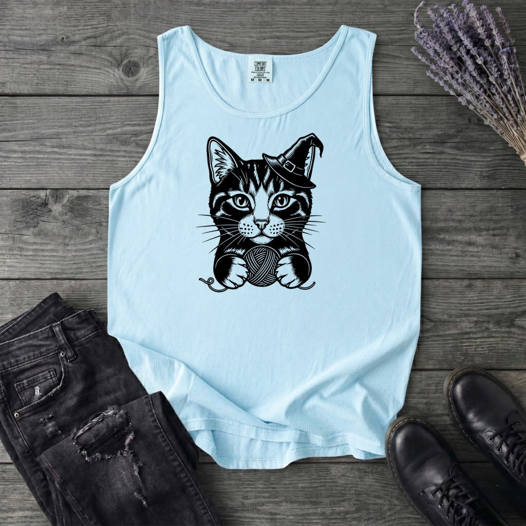 Witchy Yarn Cat Tank Top