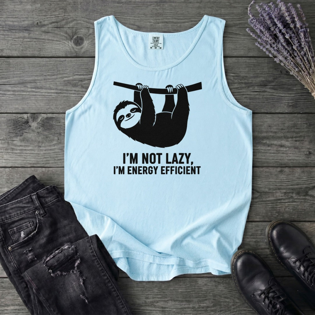Im Not Lazy Im Energy Efficient Tank Top