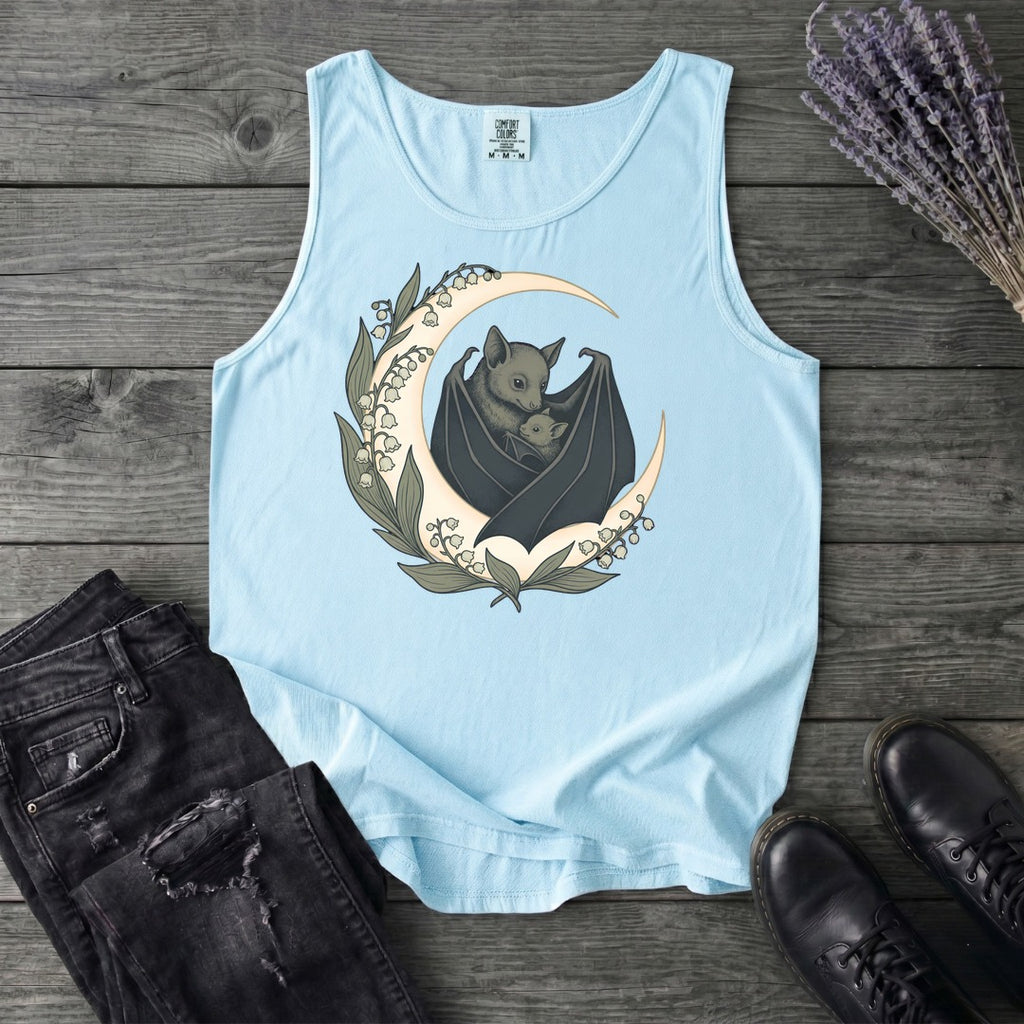 Mom And Baby Bat Tank Top