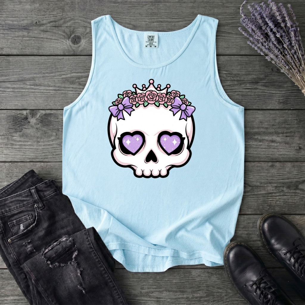 Cute Princess Skull Tank Top