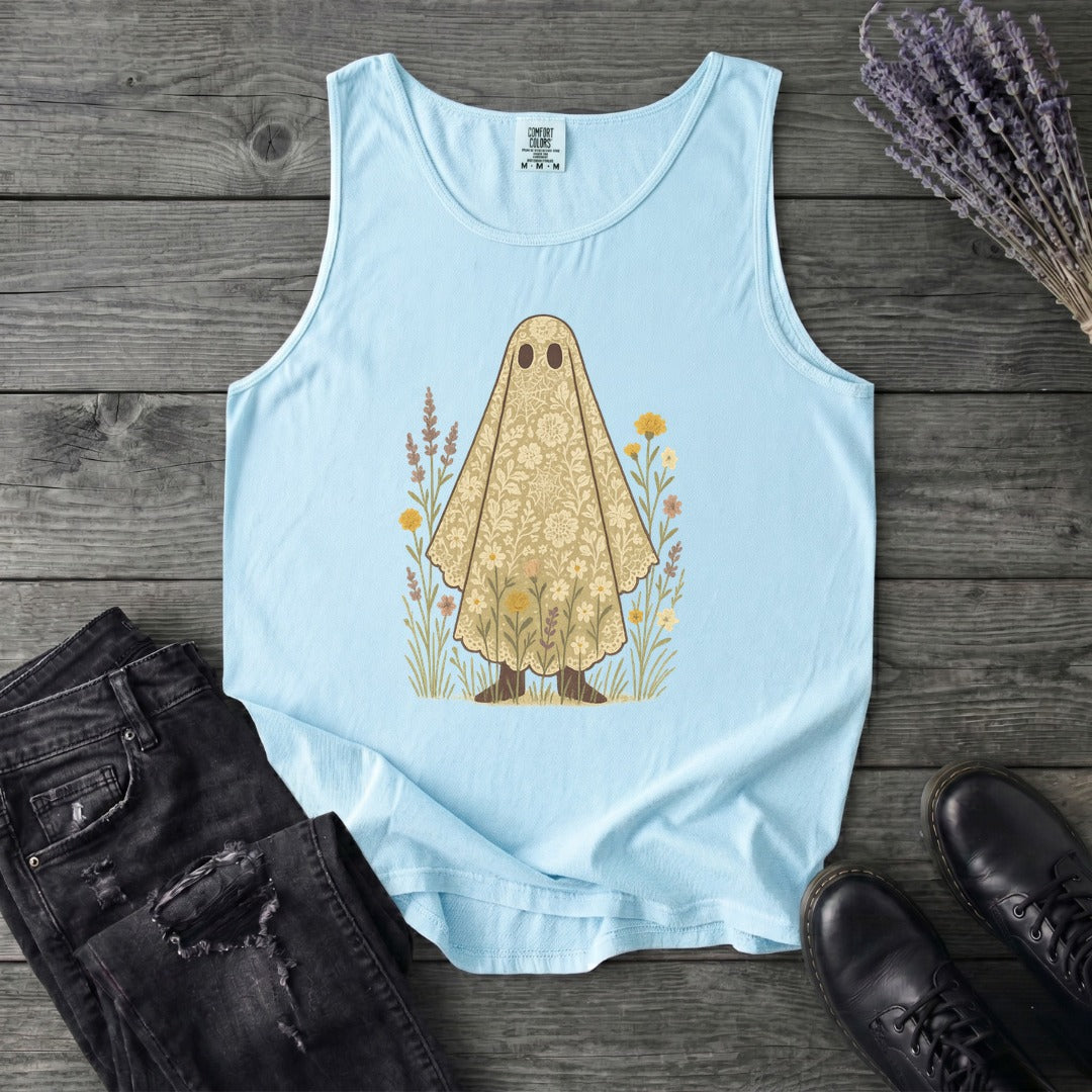 lace ghost Tank Top