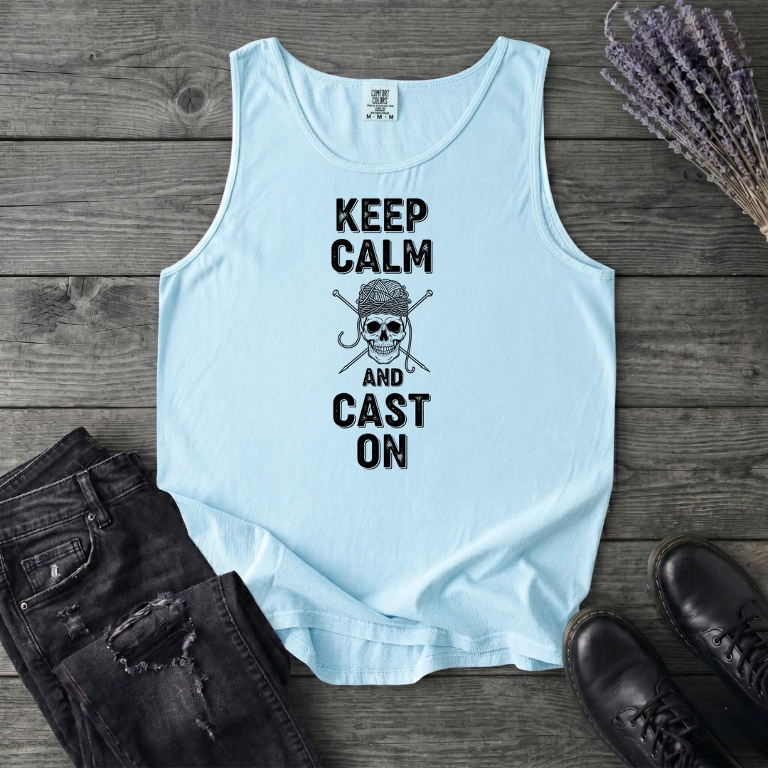 Keep Calm And Cast On Tank Top