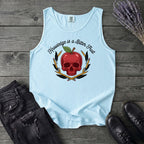 knowledge is a bitter fruit apple skull Tank Top