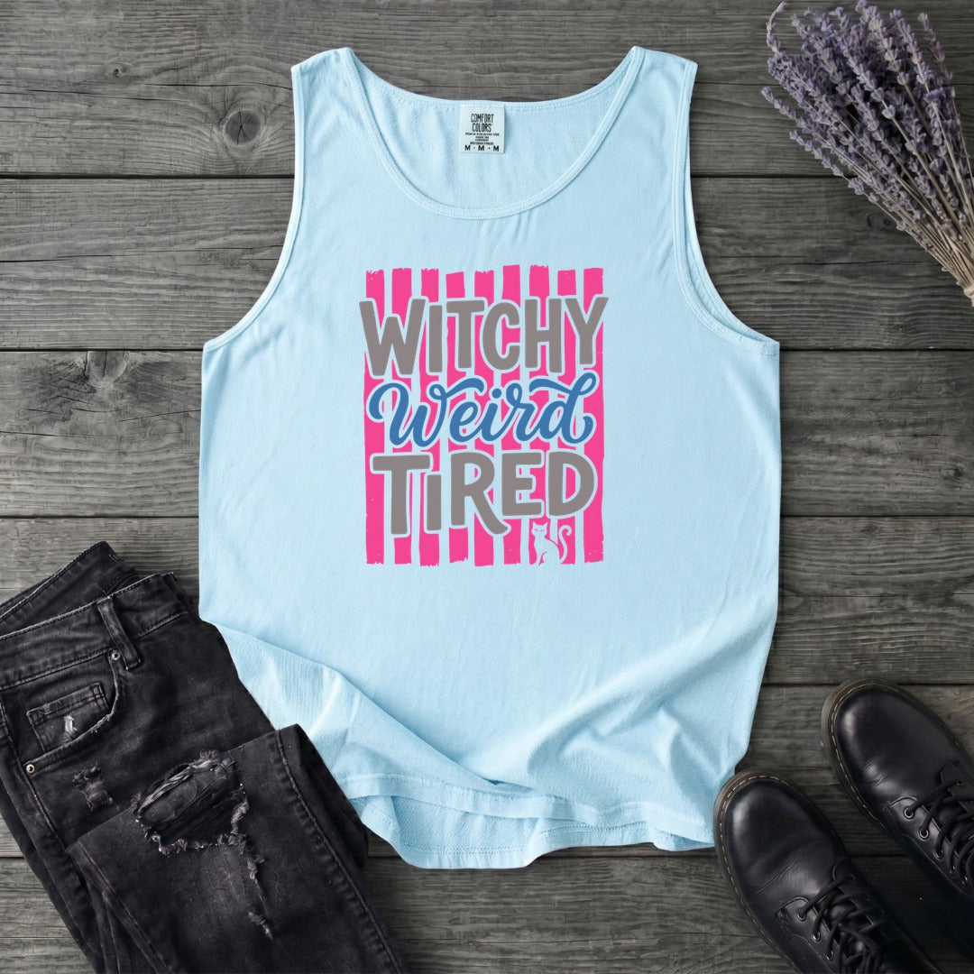 Witchy Weird Tired Tank Top
