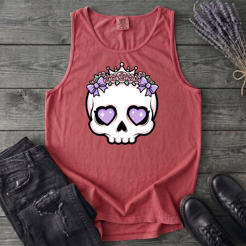 Cute Princess Skull Tank Top
