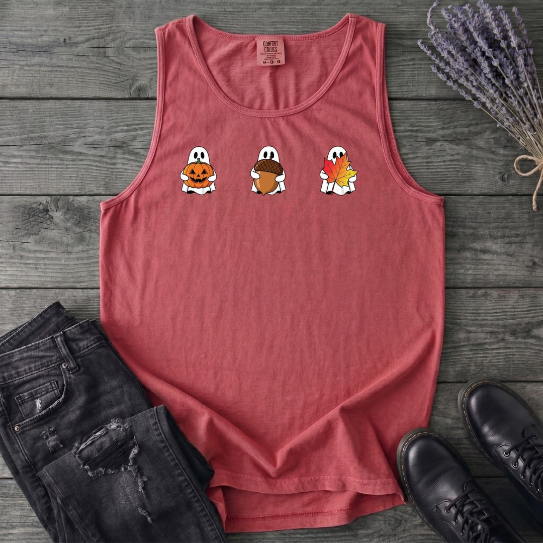 Ghosts Autumn Icons Tank Top