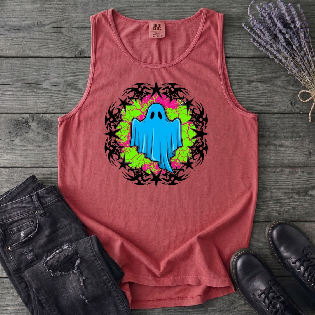 Grunge Star Ghost Tank Top
