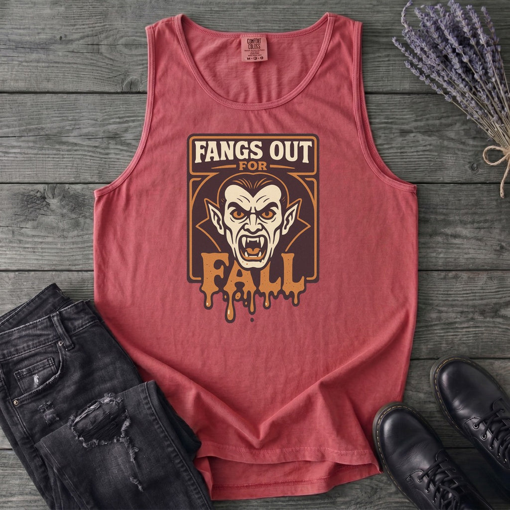 Fangs Out For Fall Tank Top