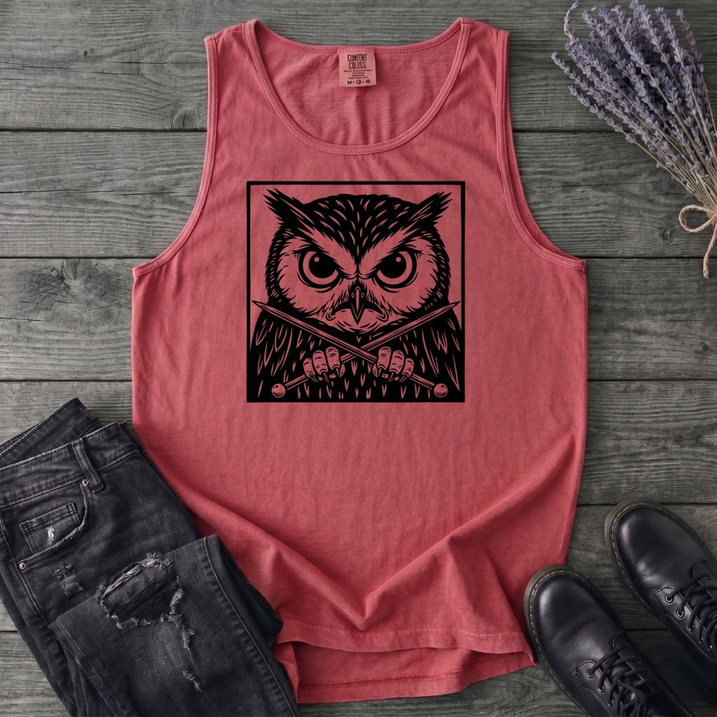 Owl Knitter Tank Top