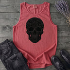 Black Rose Skull Tank Top