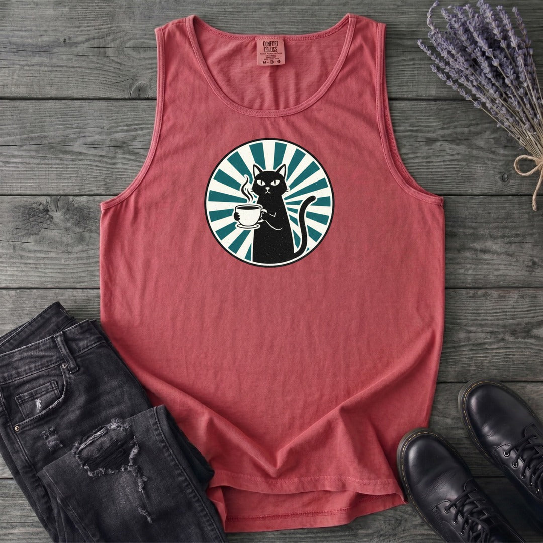 Black Cat Coffee Tank Top