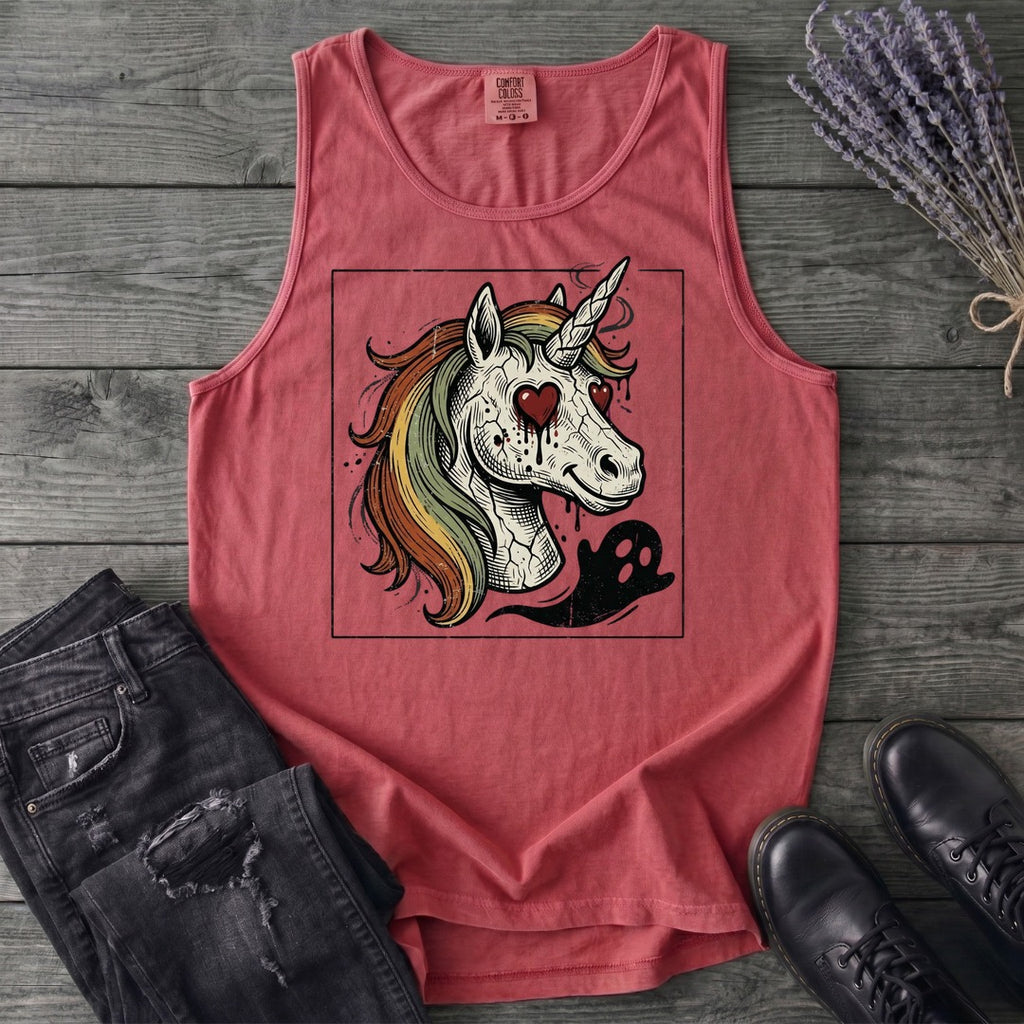 grunge zombie unicorn Tank Top