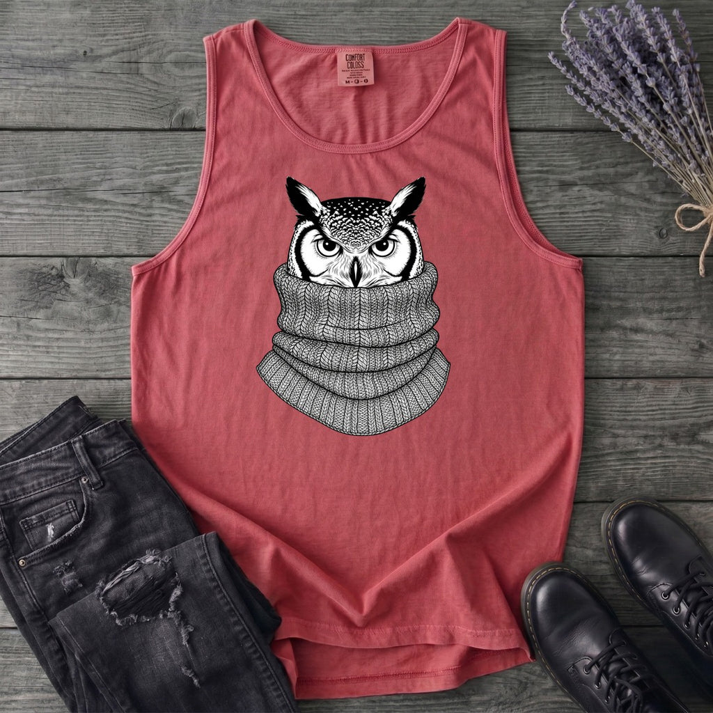 Owl In Cowl Tank Top
