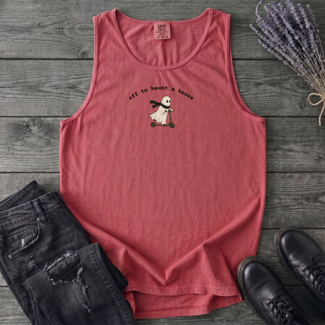 Off To Haunt A House Tank Top