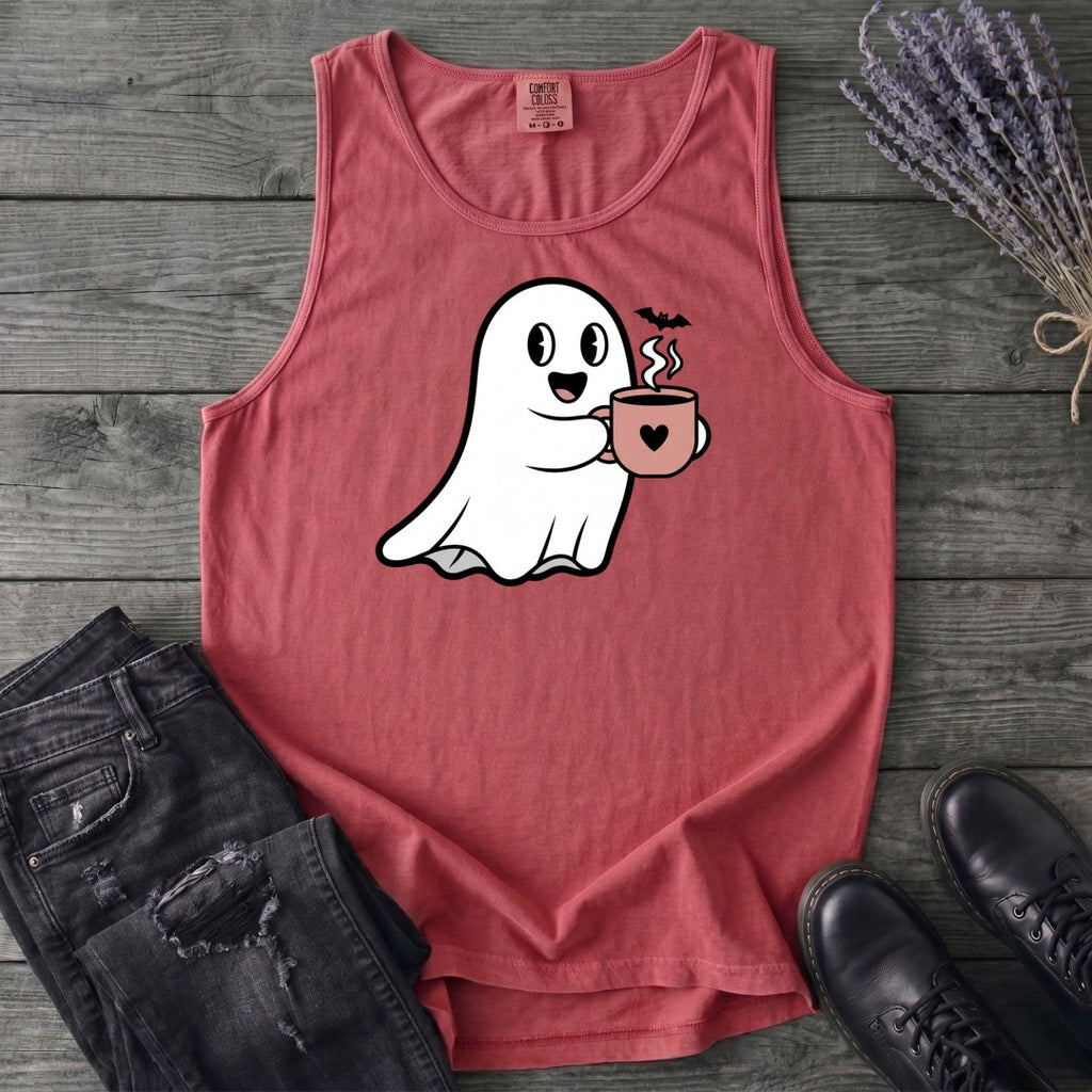 Ghost Heart Coffee Tank Top