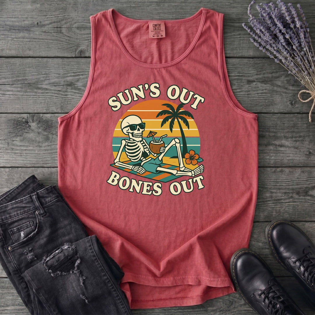 Suns Out Bones Out Tank Top