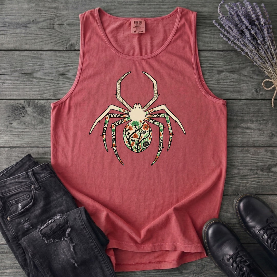 boho floral spider Tank Top