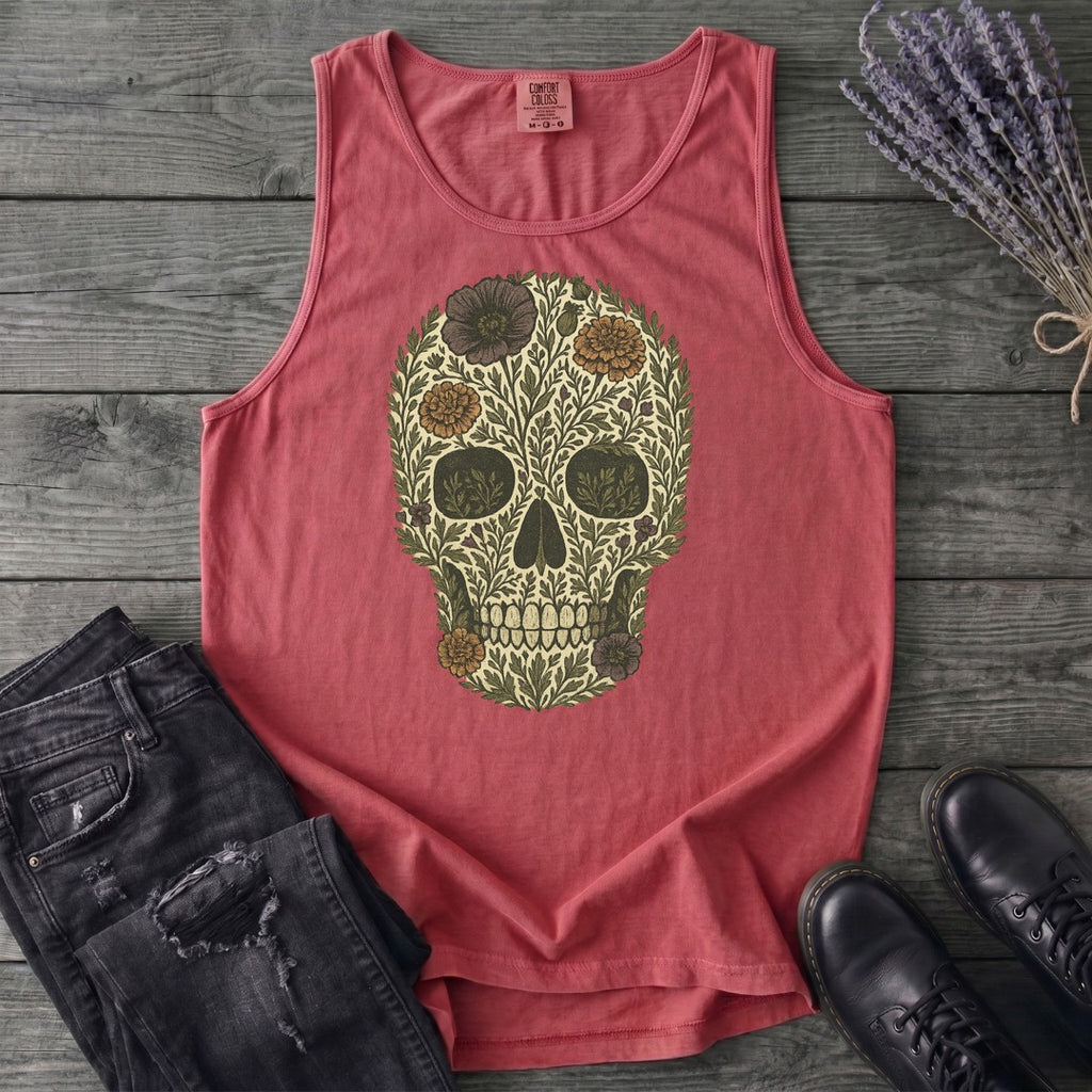 Wildflower Skull Tank Top