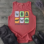 Spooky But Sweet Grid Tank Top