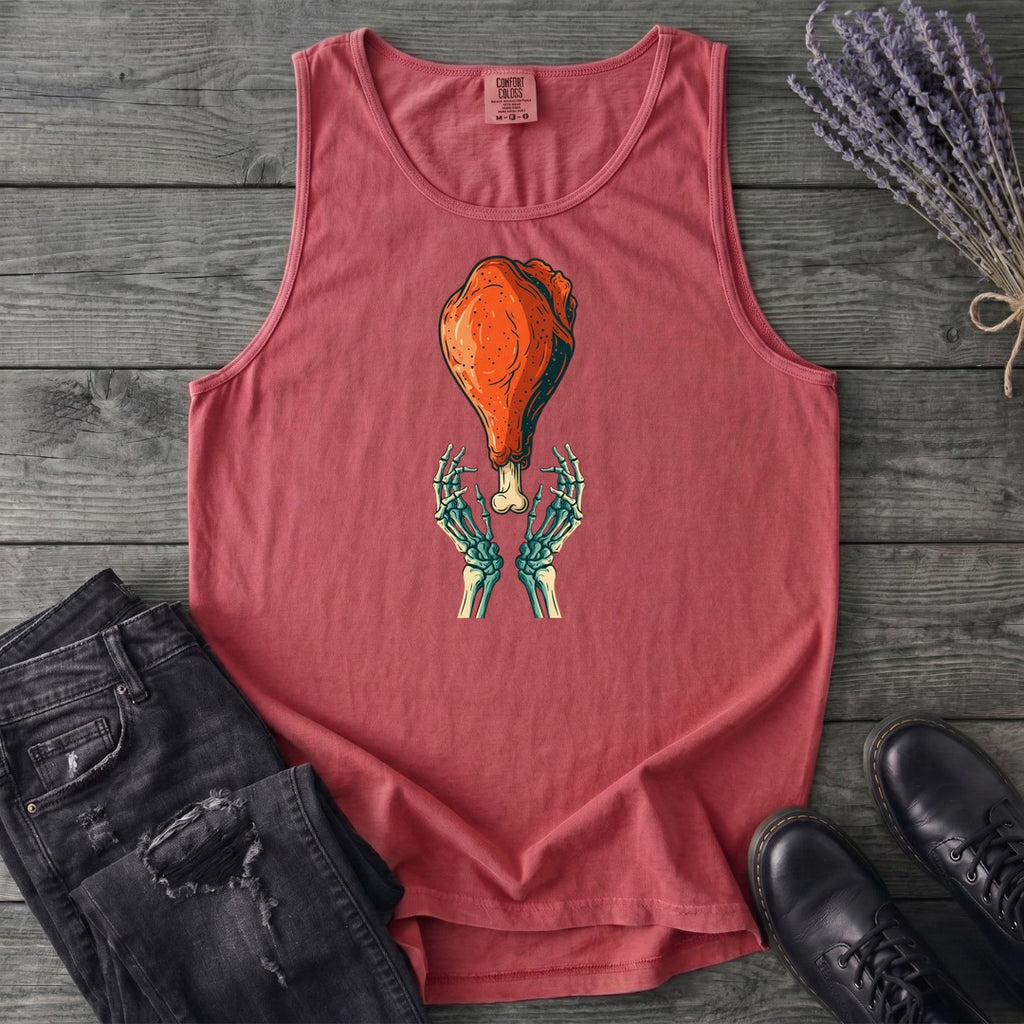 Skeleton Turkey Leg Tank Top