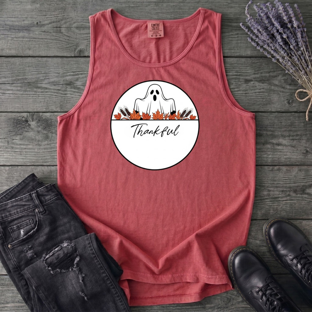 Ghost Thankful Badge Tank Top