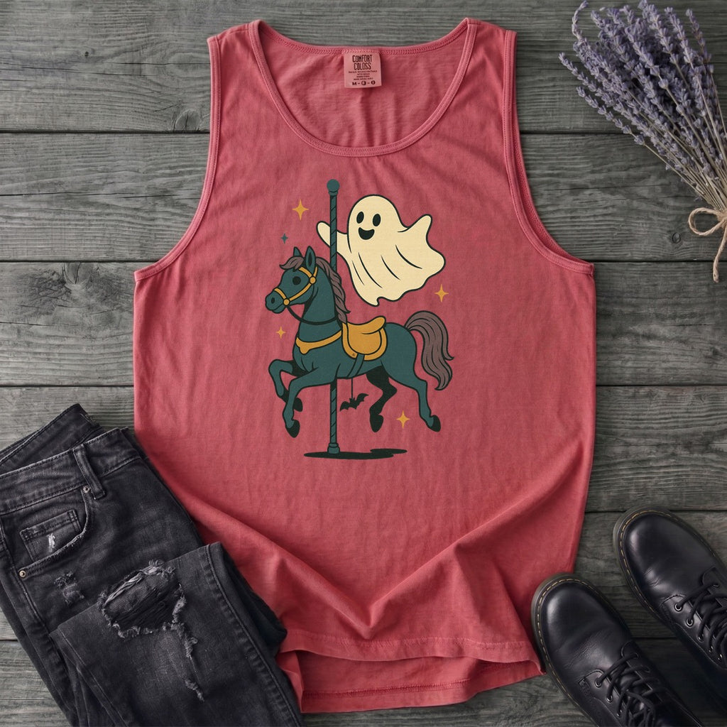 Ghost Carousel Horse Tank Top