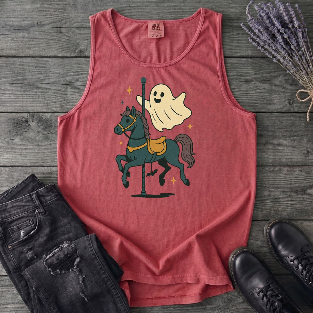 Ghost Carousel Horse Tank Top