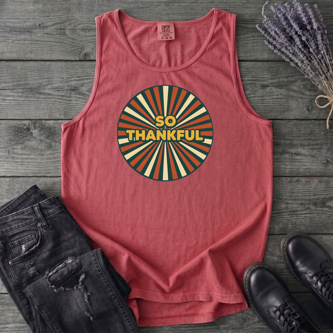 So Thankful Sunburst Tank Top