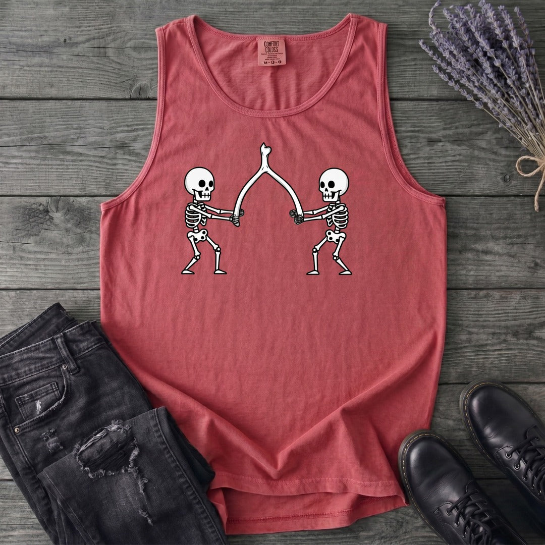 Skeleton Wishbone Pull Tank Top