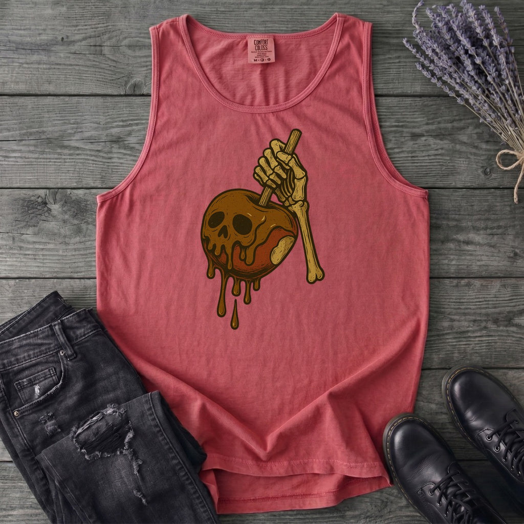 Caramel Apple Skull Tank Top