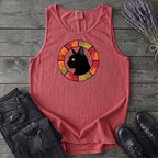 Black Cat Autumn Medallion Tank Top
