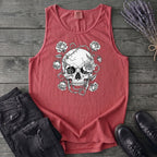 Macabre Floral Skull Tank Top