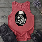 Skeleton Dachshund Hug Tank Top