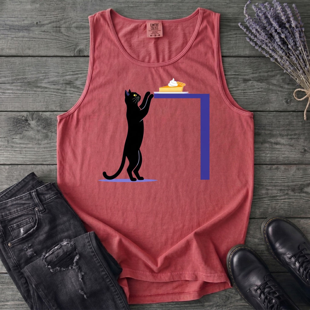 Black Cat Pumpkin Pie Tank Top