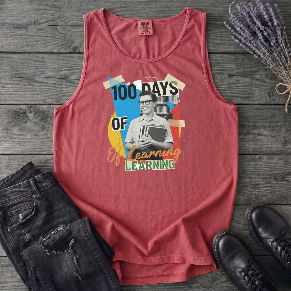 Old School 100 Days Of Learning Tank Top