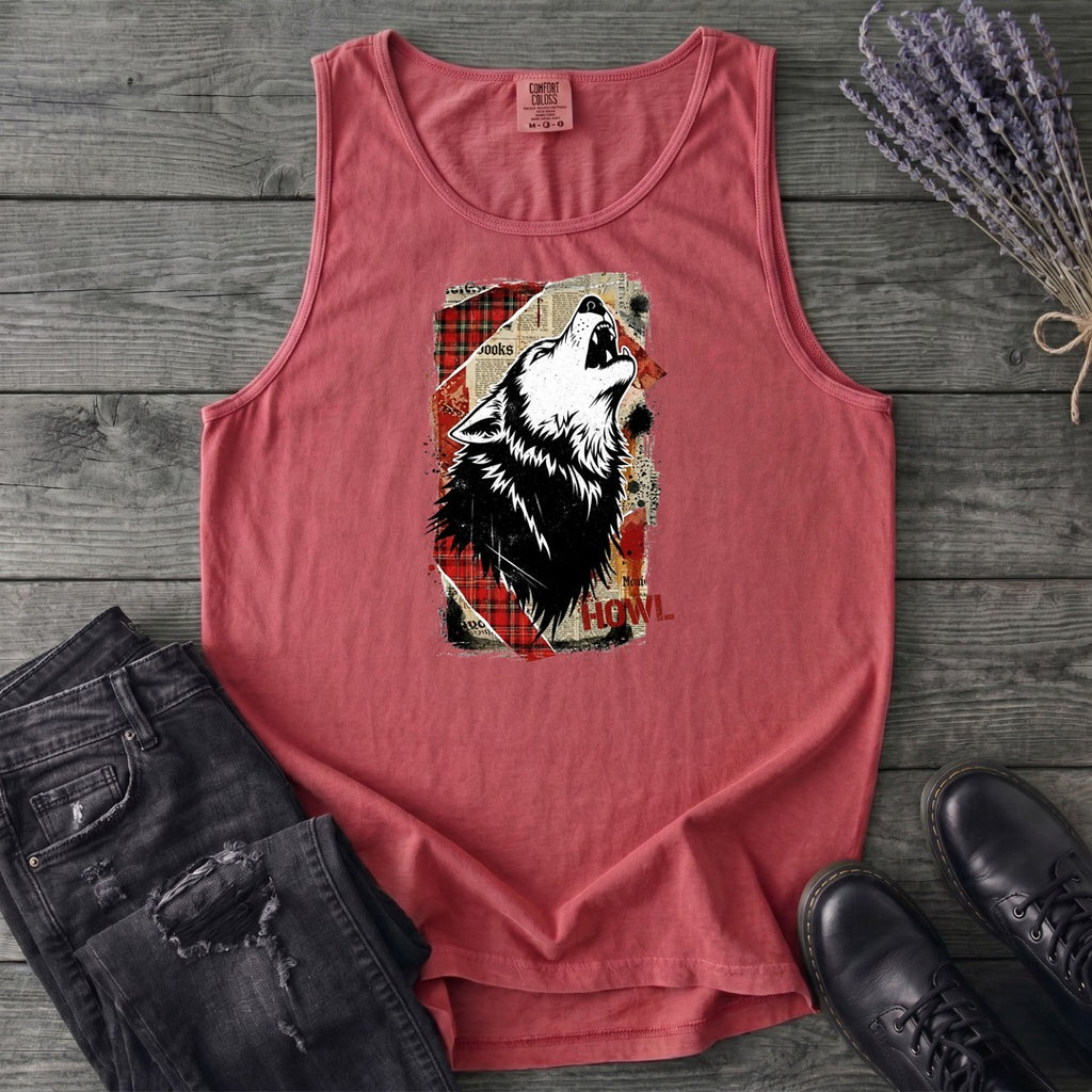 Grunge Howl Collage Tank Top