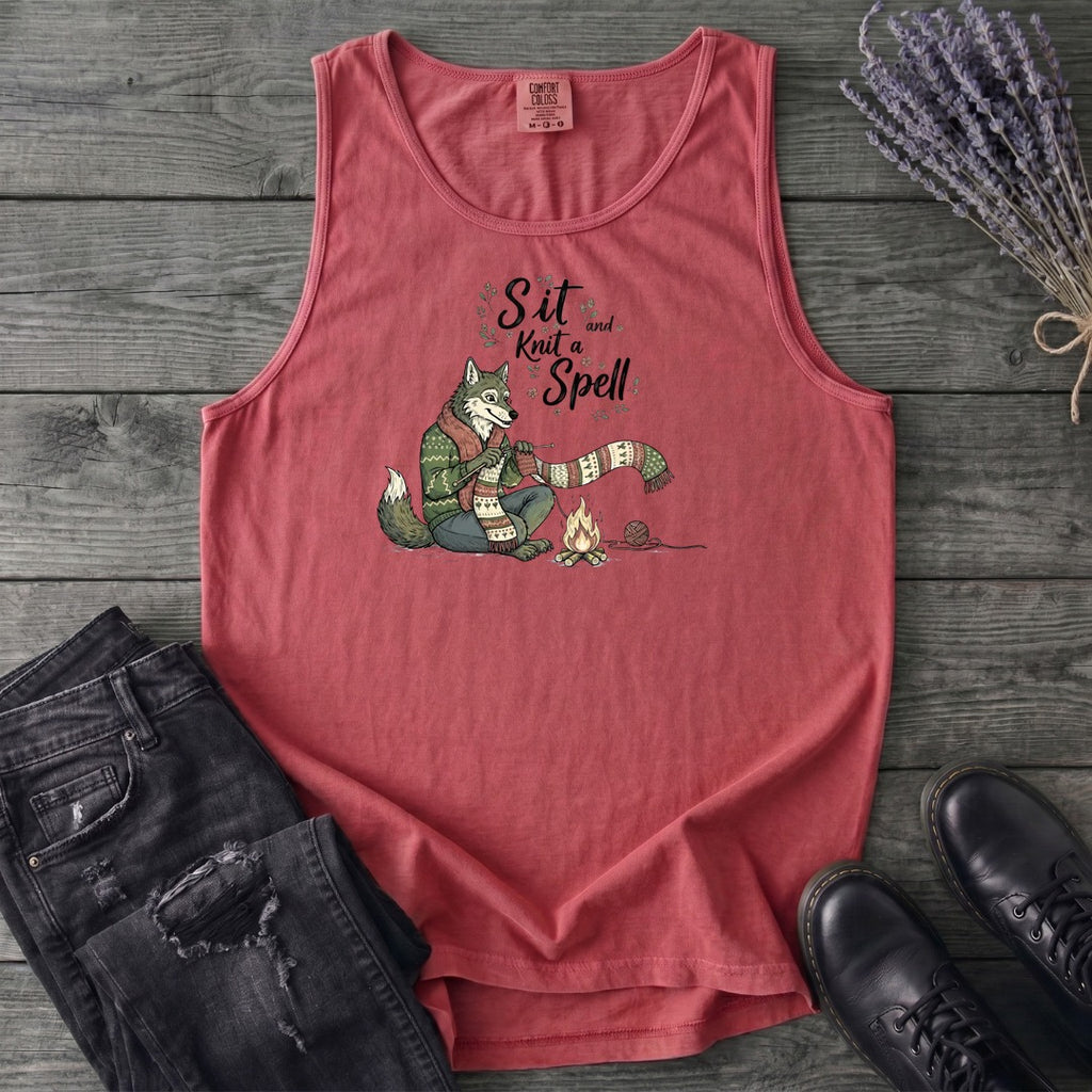 Sit And Knit A Spell Tank Top