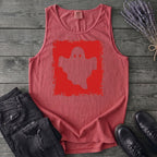 Grunge Stencil Ghost Tank Top