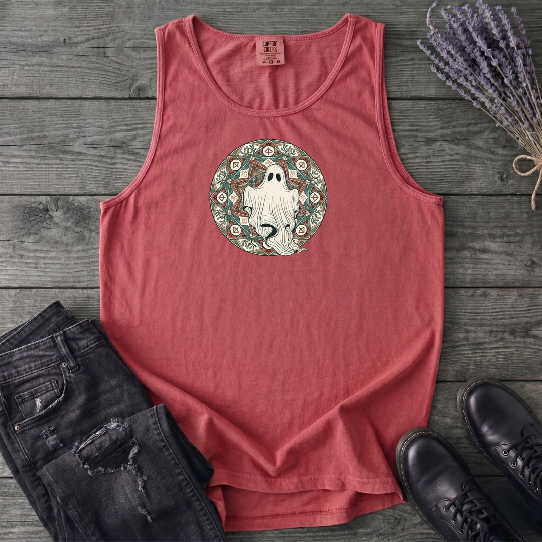 Boho Ghost Mandala Tank Top
