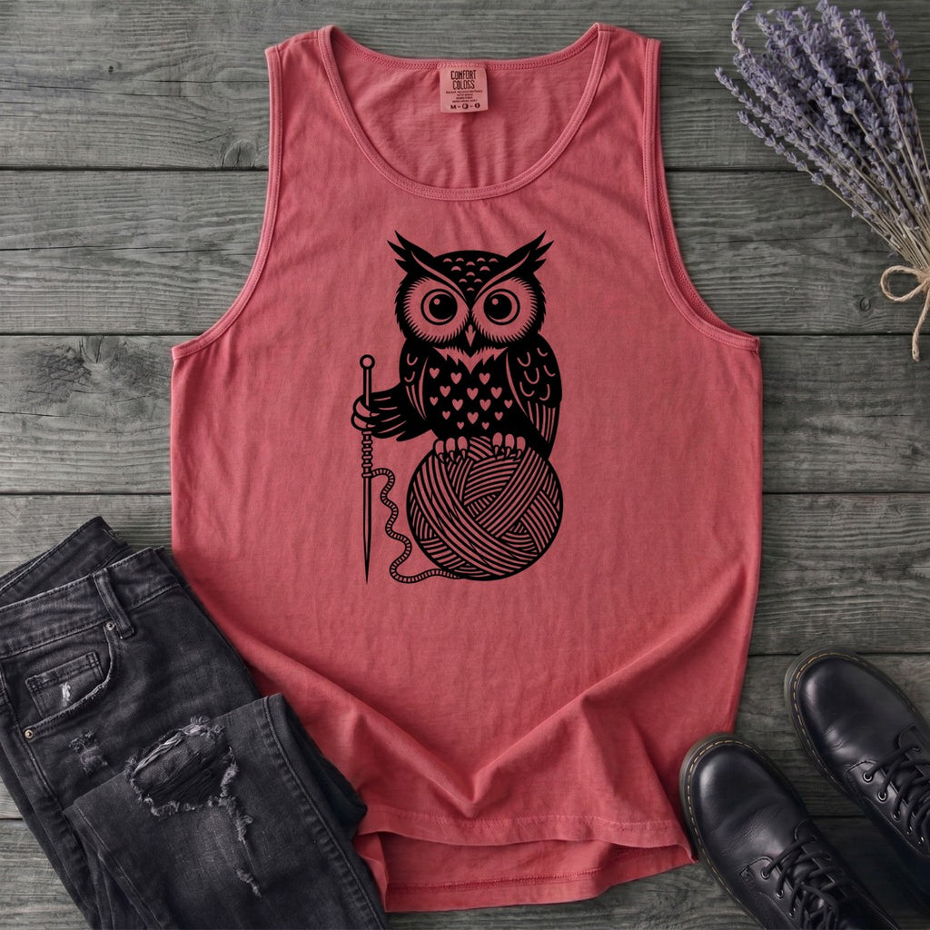 Owl And Yarn Tank Top