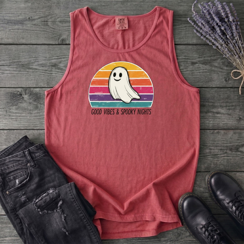 Good Vibes And Spooky Nights Tank Top