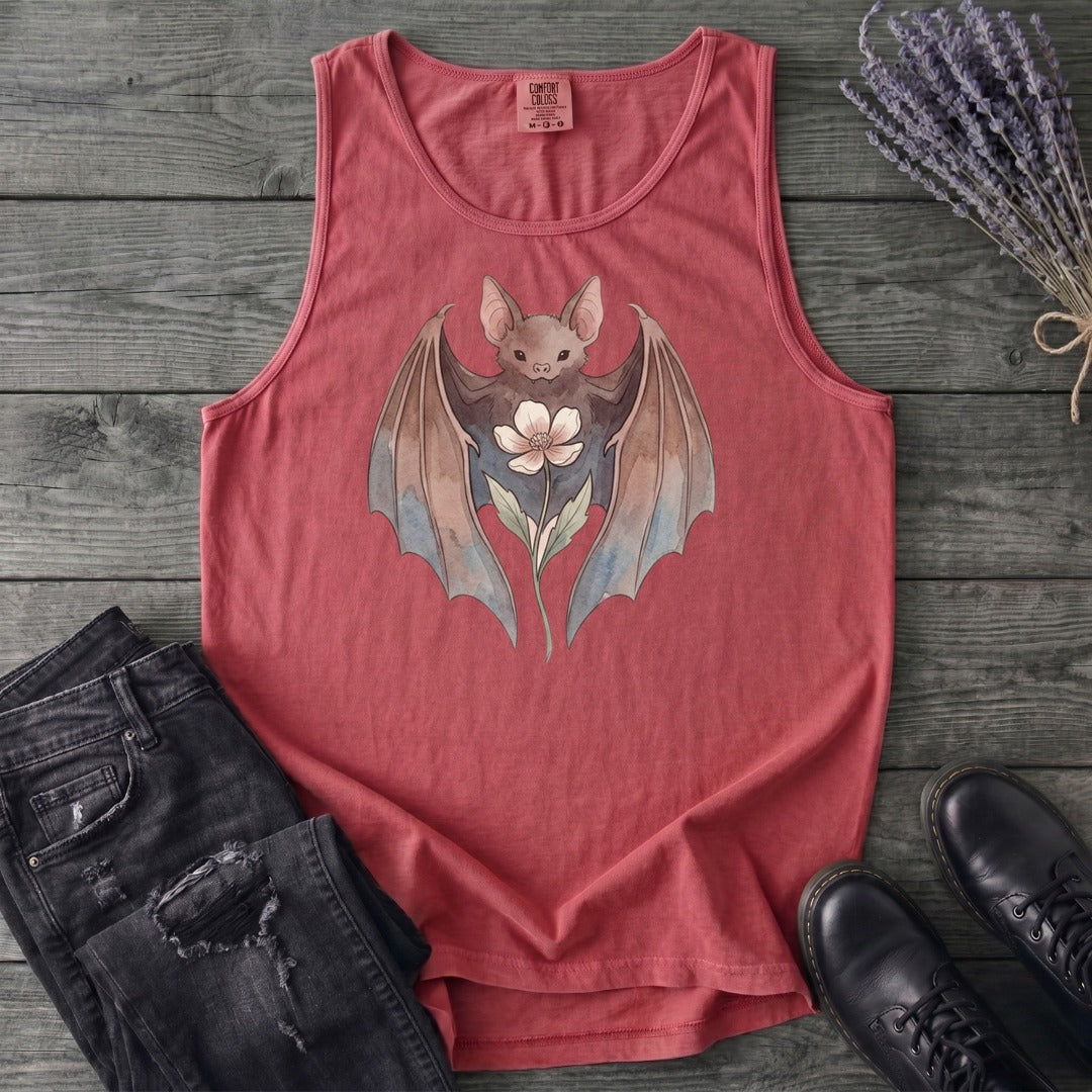 Watercolor Bat Tank Top
