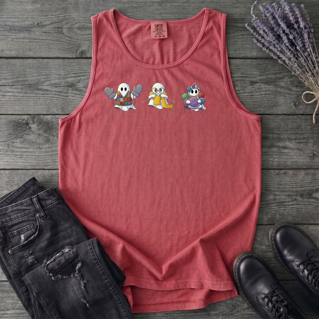ghost_trio_knitting Tank Top