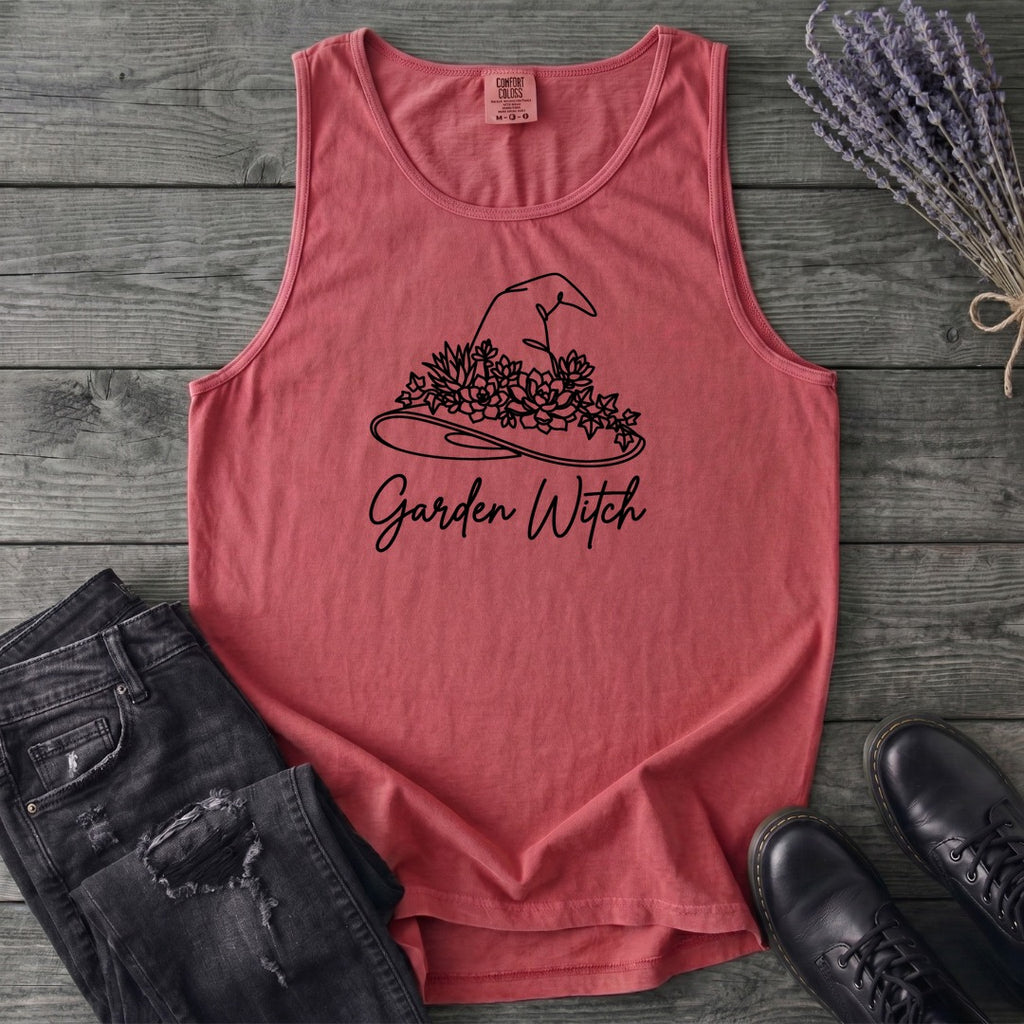 garden witch floral hat Tank Top