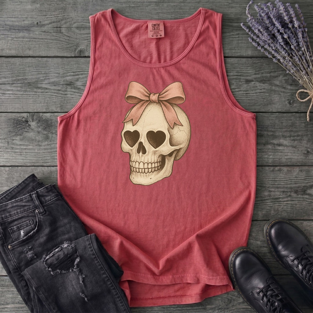 Coquette Skull Tank Top