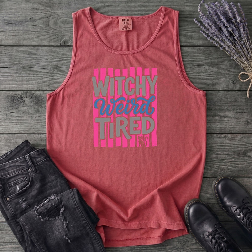 Witchy Weird Tired Tank Top