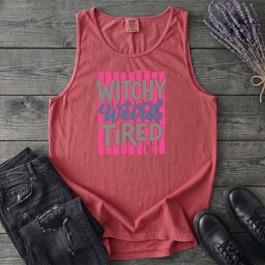 Witchy Weird Tired Tank Top