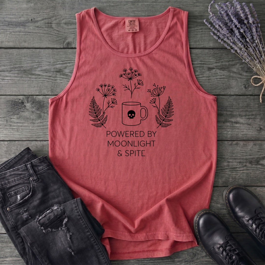 powered by moonlight & spite Tank Top