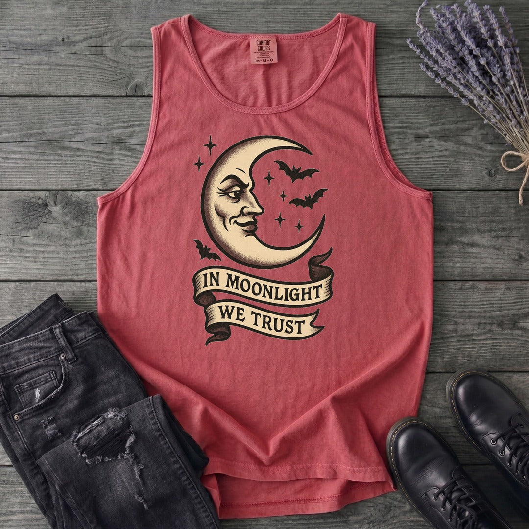 In Moonlight We Trust Tank Top